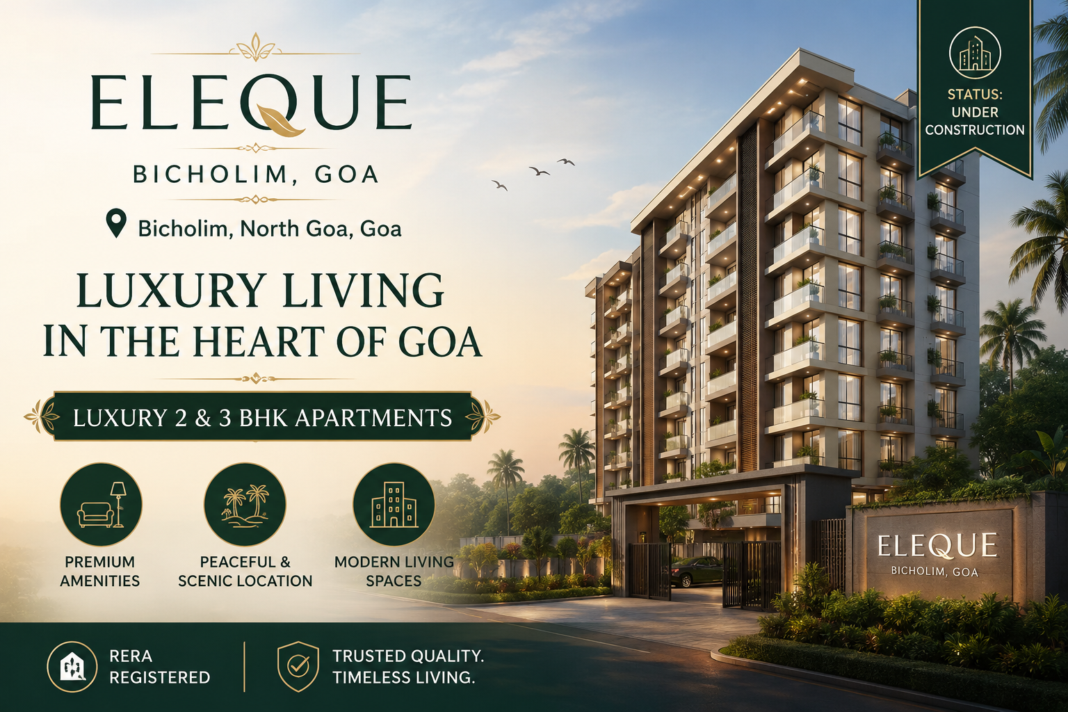Eleque Bicholim Goa - Luxury Apartments